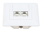 INTELLINET 2-Port Cat6 10G RJ45-Unterputzdose STP weiß