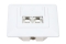 INTELLINET 2-Port Cat6a 10G RJ45-Unterputzdose STP weiß