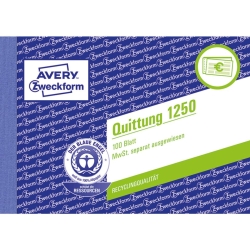 1250 Quittung MwSt. separat ausgewiesen - A6 quer, MP,...