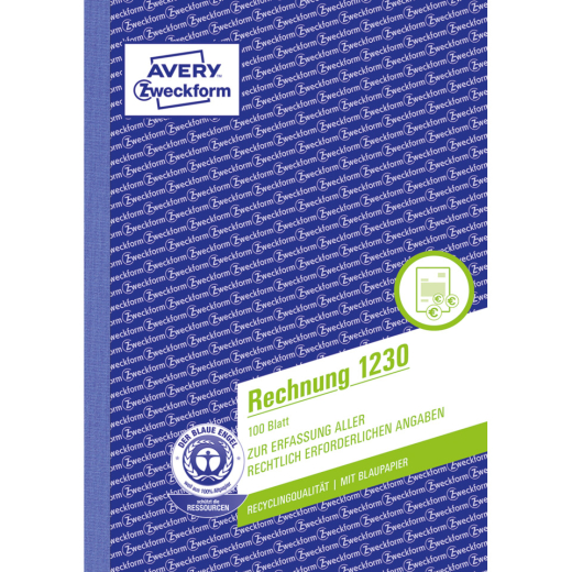 1230 Rechnung - A5, vorgelocht, 100 Blatt, weiß