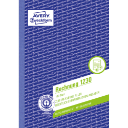 1230 Rechnung - A5, vorgelocht, 100 Blatt, weiß