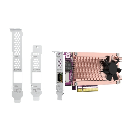 QNAP DUAL M.2 PCIE SSD+SINGLE PORT 10GbE QM2-2P10G1TB