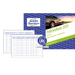 1221 Fahrtenbuch Recycling - A6 quer, für PKW, 64...