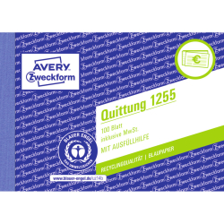 1255 Quittung inkl. MwSt. Recycling - A6 quer, MP, BL, 2x...