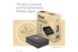 Club3D Ladegerät 3xUSB Typ C, 1xUSB Typ A, PD 132W, GaN retail