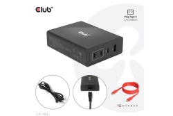 Club3D Ladegerät 3xUSB Typ C, 1xUSB Typ A, PD 132W, GaN retail