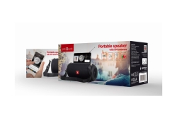gembird Tragbare Bluetooth-Lautsprecher mit Antenne schwarz