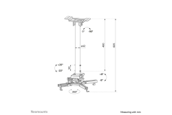Neomounts BDH Höhe 90,5cm schwarz Max.35kg