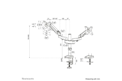 Neomounts TIS 17-27 2TFT 2Gelenk schw. Max.7kg