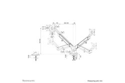 Neomounts TIS 17-32 2TFT 3Gelenk schw. Max.9kg
