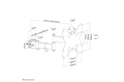 Neomounts SGH 23-42 1TFT 2Gelenke schw. Max.25