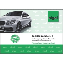Fahrtenbuch für Pkw - mit Klammerheftung, A6 quer,...