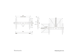 Neomounts WAH 40-82 1TFT 2Gelenk schwarz Max.70kg