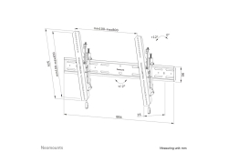 Neomounts WAH 43-98 1TFT 2Gelenk schwarz Max.100kg
