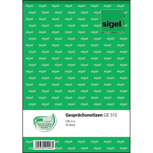 Gesprächsnotizen - A5, 50 Blatt