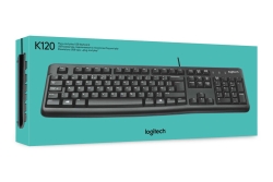 LGN Logitech K120 Wired Keyboard Black US Layout