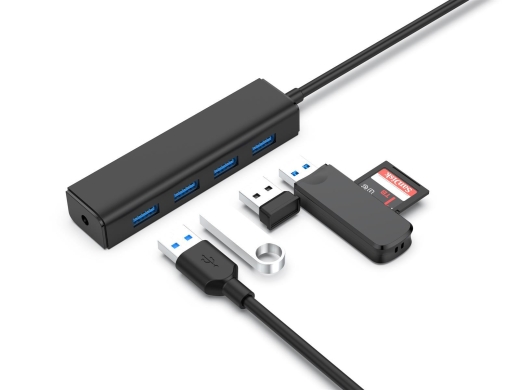 CONCEPTRONIC 4-Port Hub USB-C3.2Gen1->4xA3.0 o.Netz. sw