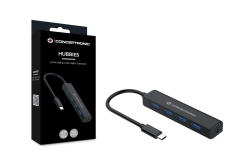 CONCEPTRONIC 4-Port Hub USB-C3.2Gen1->4xA3.0 o.Netz. sw