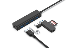 CONCEPTRONIC 4-Port Hub USB-C3.2Gen1->4xA3.0 o.Netz. sw