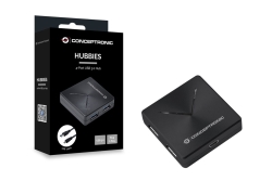 CONCEPTRONIC 4-Port Hub USB-A3.0/Mini-B ->4xA3.0 o.Netz. sw