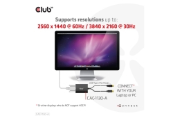 Club3D Adapter MiniDisplayport > DVI DualLink HDCP Off St/Bu retail