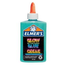 Elmers Glow-In-The-Dark Bastelkleber Blau 147ml-Flasche