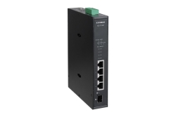 EDIMAX Switch Industrial 4-Port POE GbE + 1 GbE SFP unmanag.