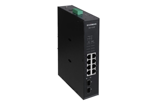EDIMAX Switch Industrial 8-Port POE GbE + 2 GbE SFP unmanag.