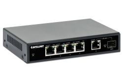 INTELLINET 5-Port Gigabit PoE+ Switch 1SFP91W