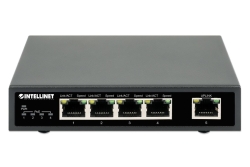 INTELLINET 5-Port Gigabit PoE+ Switch 62W