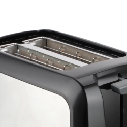 Emerio Toaster 2 Scheiben, Edelstahl, Thermostat, Aufsatz