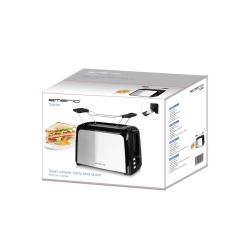 Emerio Toaster 2 Scheiben, Edelstahl, Thermostat, Aufsatz