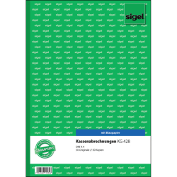 Kassenabrechnungen - A4, einfaches Satzbild, 1. und 2....