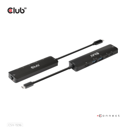 Club3D USB-C 6in1-HUB >HDMI/2xUSB/2xUSB-C/LAN 4K120Hz...