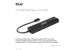 Club3D USB-C 6in1-HUB >HDMI/2xUSB/2xUSB-C/LAN 4K120Hz PD100W retail