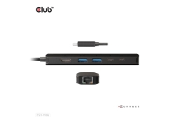 Club3D USB-C 6in1-HUB >HDMI/2xUSB/2xUSB-C/LAN 4K120Hz PD100W retail