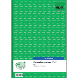 Kassenabrechnungen - A4, 1. und 2. Blatt bedruckt, 2 x 50...