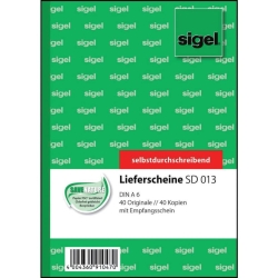 Lieferscheine mit Empfangsschein - A6, 1. und 2. Blatt...