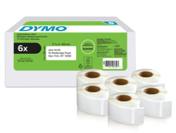 DYMO LW-Rücksendeadress-Etiketten groß 25x54mm...