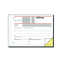 Quittungen mit Sicherheitsdruck - A6 quer, SD, MP, 2 x 40...