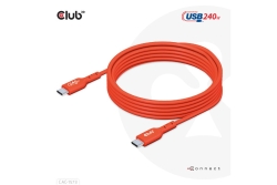 Club3D Kabel USB 2 Typ C PD 240W / 480Mb 2m St/St retail