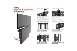 Equip Wandhalterung 37-70/1TFT Popout 1Gelenk 45Kg sw lite Retail