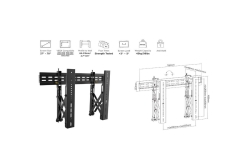 Equip Wandhalterung 37-70/1TFT Popout 1Gelenk 45Kg sw lite Retail