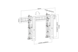 Equip Wandhalterung 37-70/1TFT Popout 1Gelenk 45Kg sw lite Retail