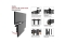 Equip Wandhalterung 37-70/1TFT Popout 1Gelenk 45Kg sw lite Retail