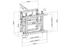 Equip Wandhalterung 45-70/1TFT Popout 1Gelenk 70Kg sw lite Retail