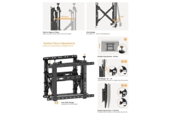 Equip Wandhalterung 45-70/1TFT Popout 1Gelenk 70Kg sw lite Retail