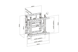 Equip Wandhalterung 45-70/1TFT Popout 1Gelenk 70Kg sw lite Retail