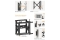 Equip Wandhalterung 45-70/1TFT Popout 1Gelenk 70Kg sw lite Retail