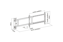 Equip Wandhalterung 32-75/1TFT Motor. 2Gelenke 50Kg sw lite Retail